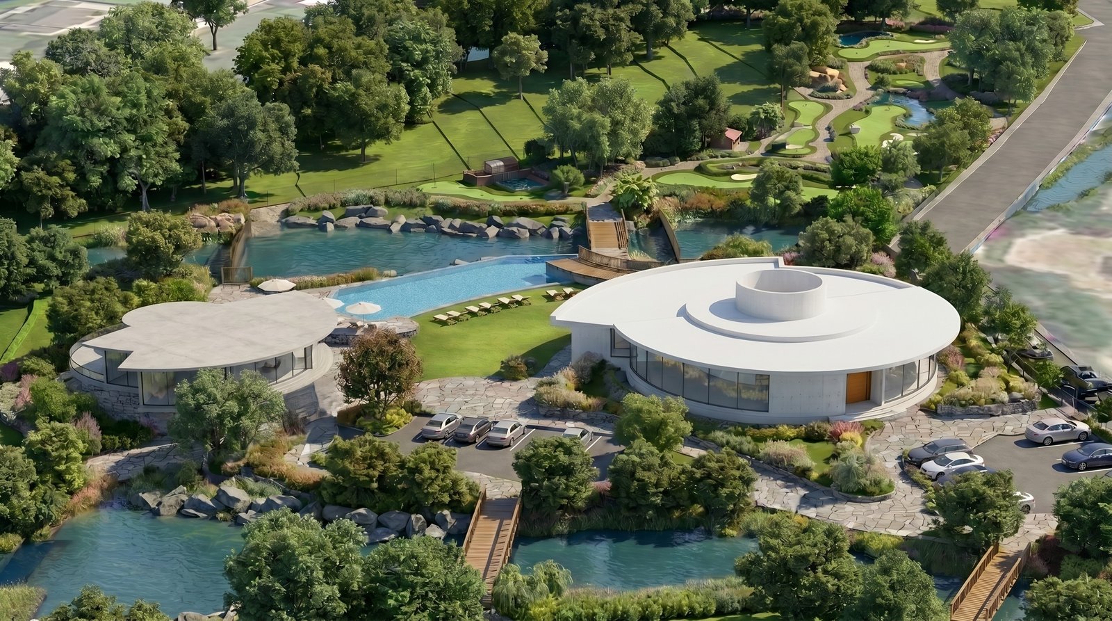 Clubhouse and pool
