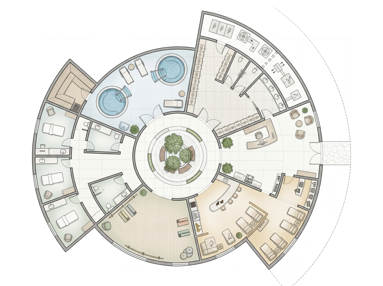 Wellness centre plan